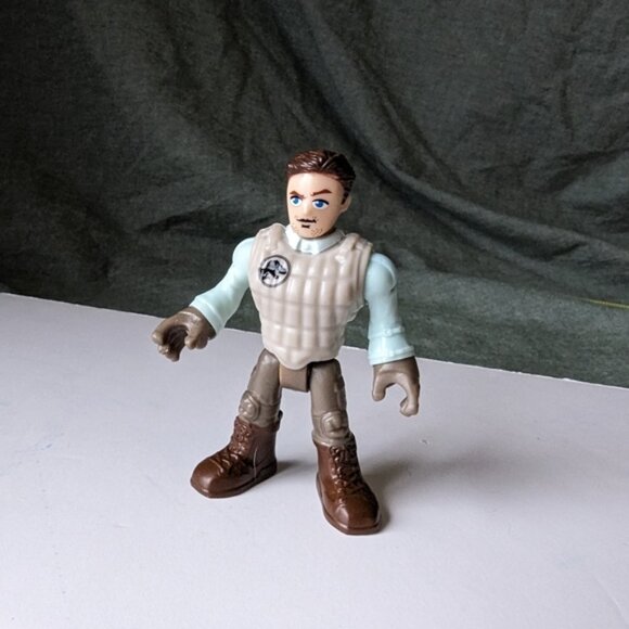 Jurassic Park imaginext figure Owen raptor trainer toy world fisher-price 2.5 in - Picture 1 of 12